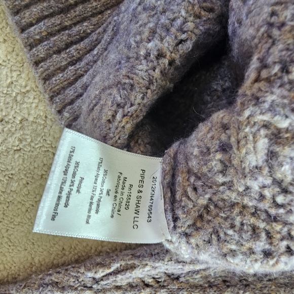 VERONICA BEARD Novah Crew Neck Lavender Puff Shoulder Wool Blend Sweater - Picture 6 of 8